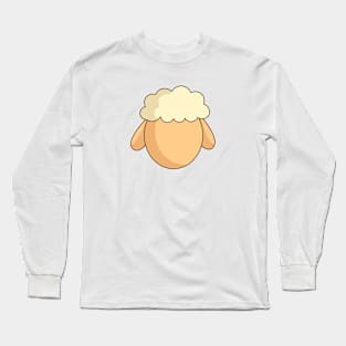 cute flat sheep character design Long Sleeve T-Shirt